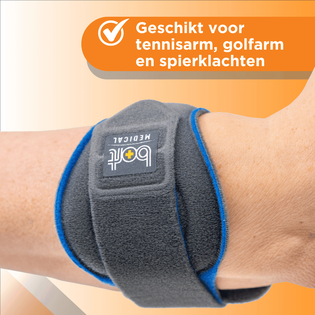 BORT EpiContur elleboogbrace grijs/blauw