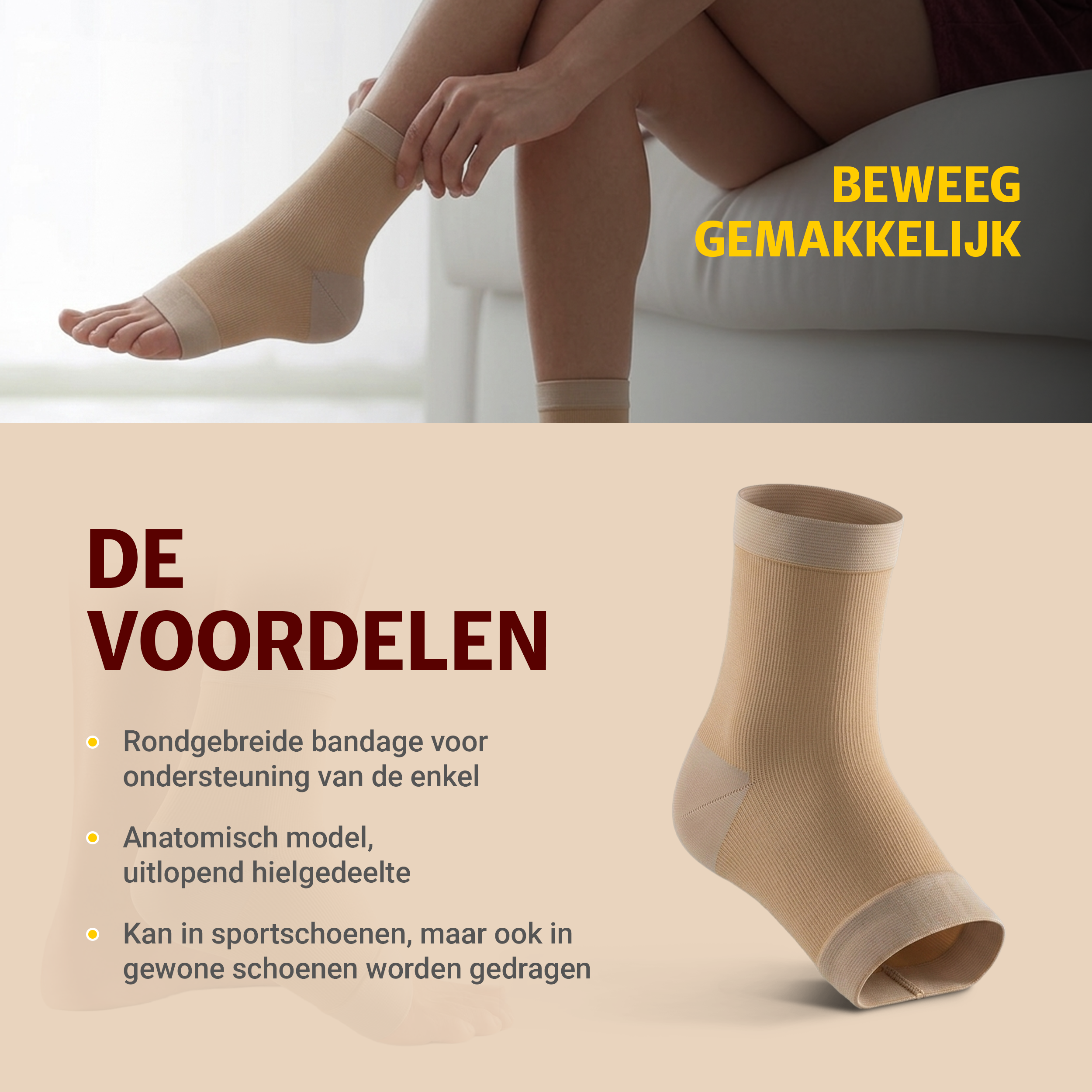 BORT ActiveColor - enkelbandage