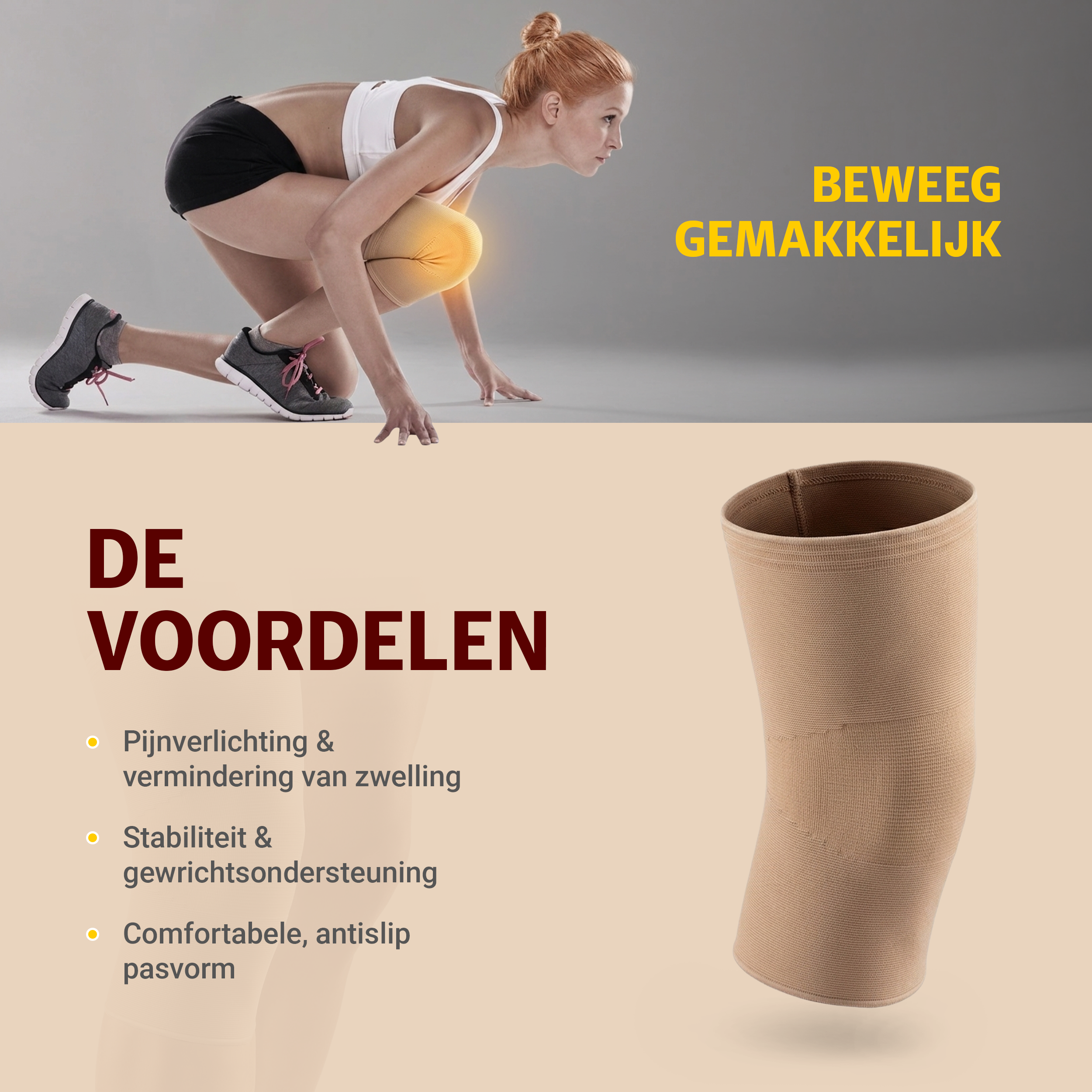 BORT ActiveColor - kniebandage