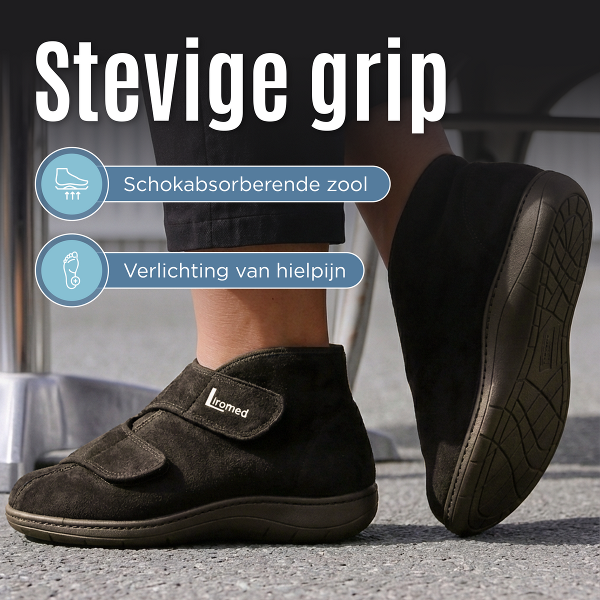 Liromed Emmen verbandschoen hoog met scheerwol — afbeelding 2