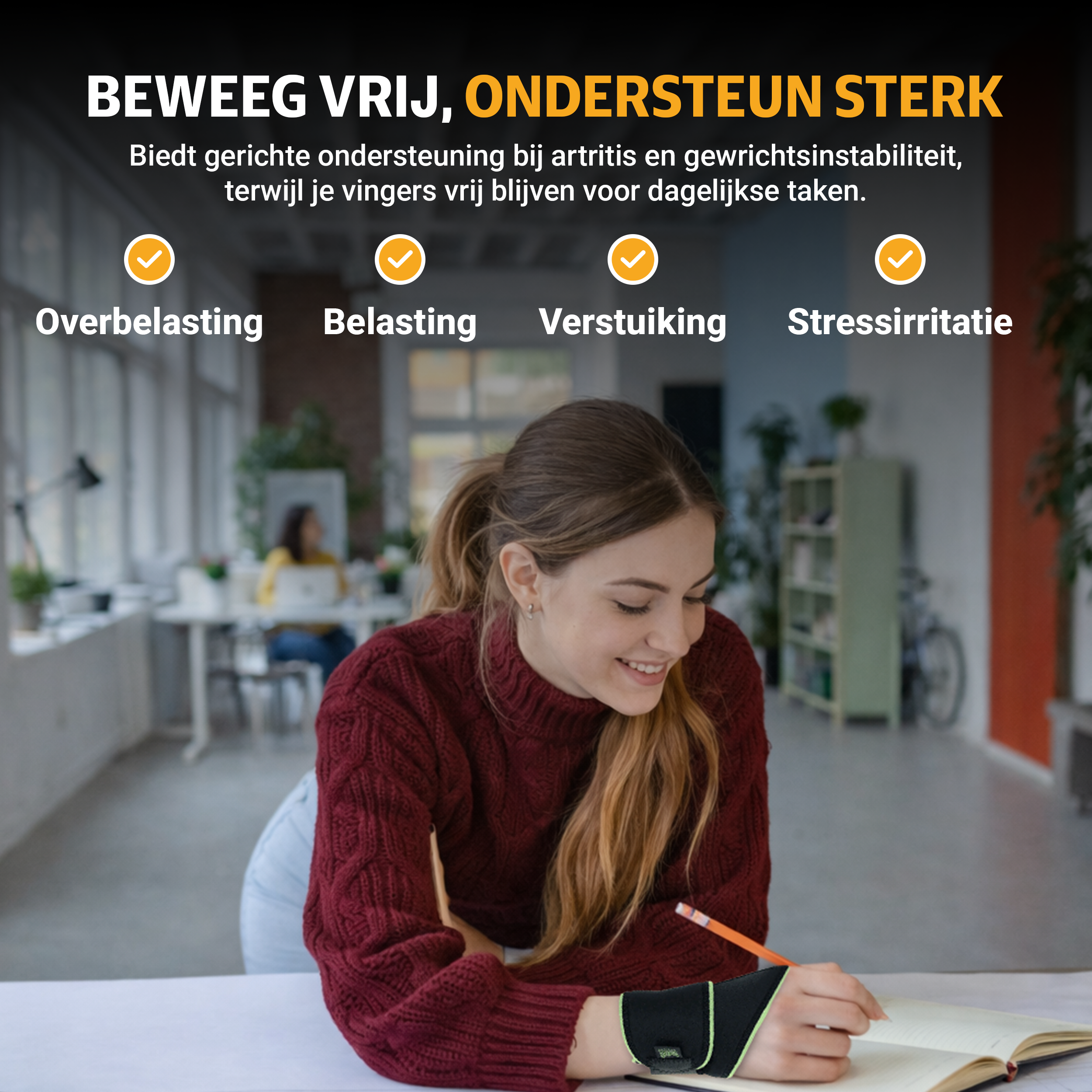 Bort Duimbrace - Activecolor Sport, ondersteuning en stabilisatie duim