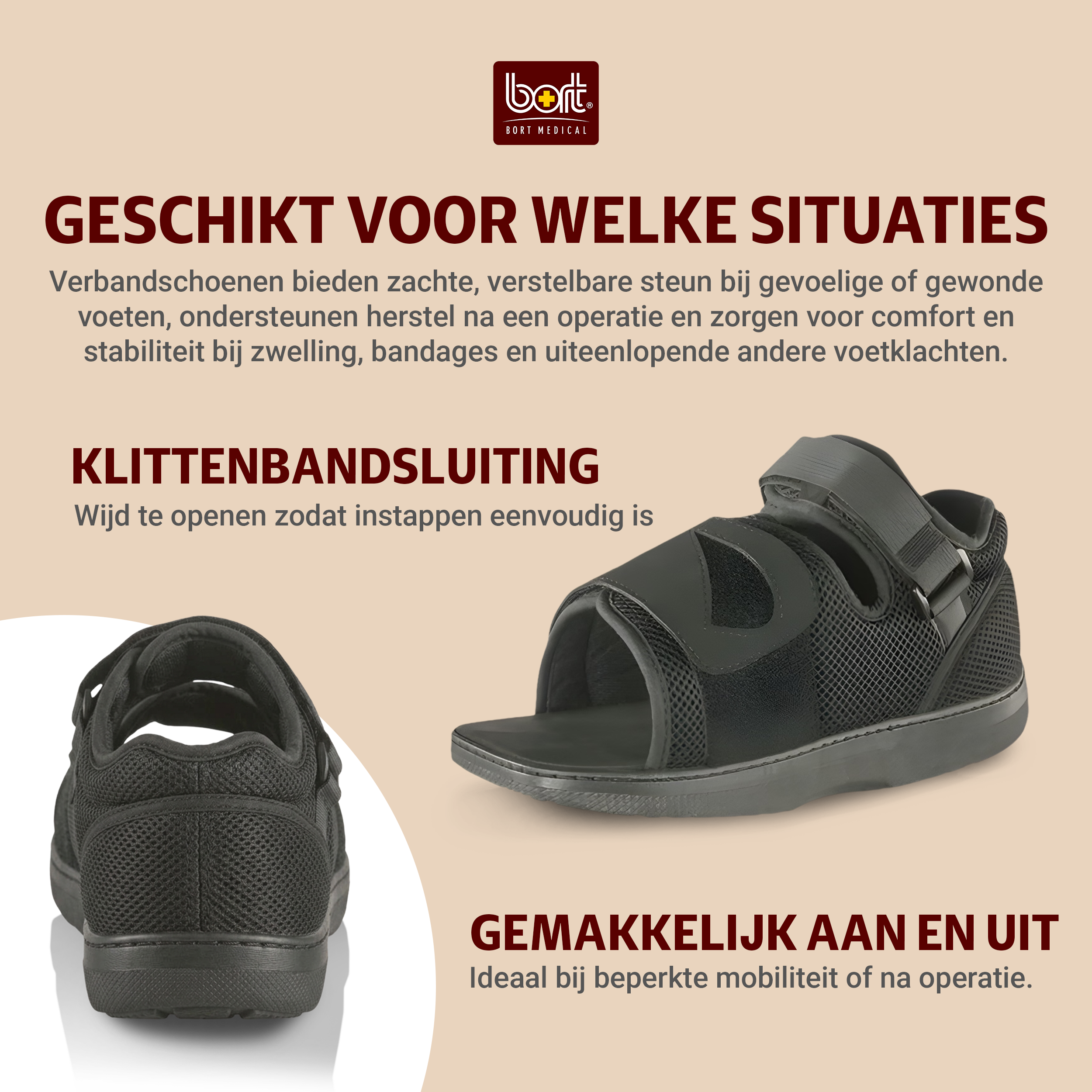 BORT Verbandschoen open-model -STUK