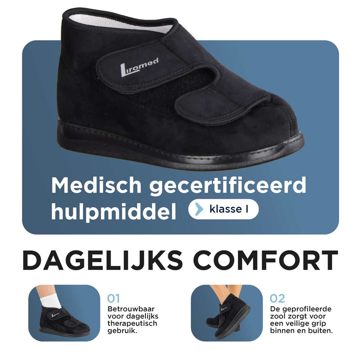 Liromed Leiden verbandschoen — productinformatie 2