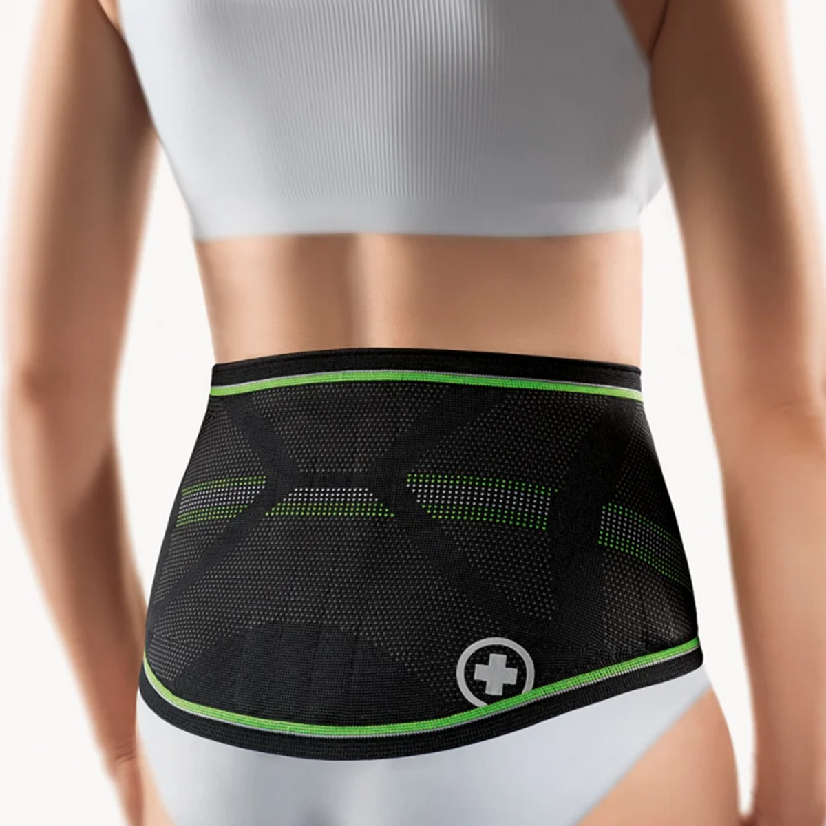 BORT StabiloBasic Lady Sport-rugbandage met pelotte — achteraanzicht