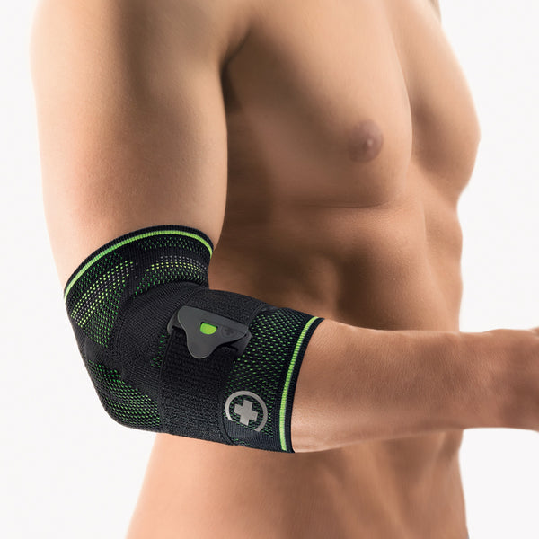 BORT SPORT EpiBasic elleboogbandage, zwart/groen