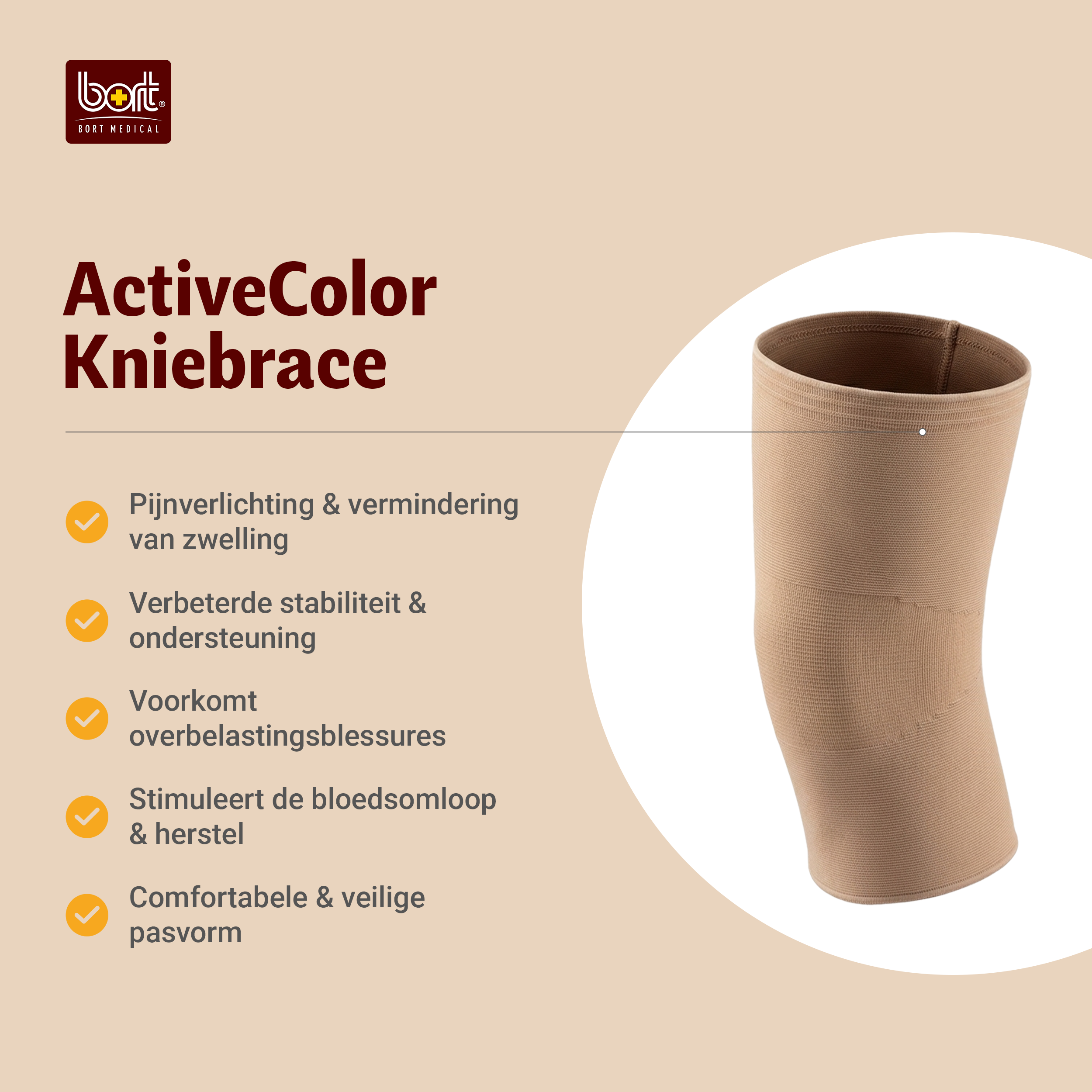 BORT ActiveColor - kniebandage