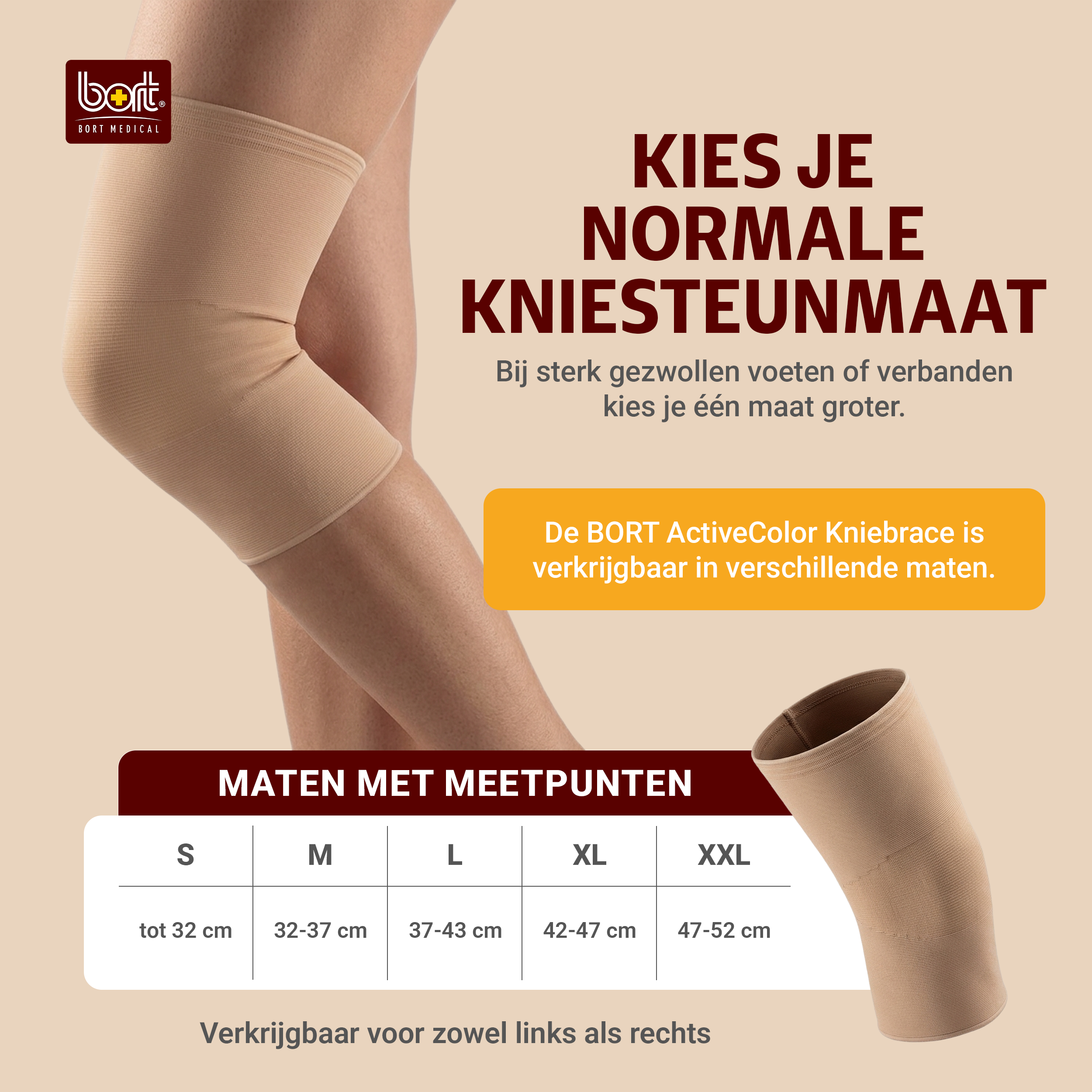 BORT ActiveColor - kniebandage