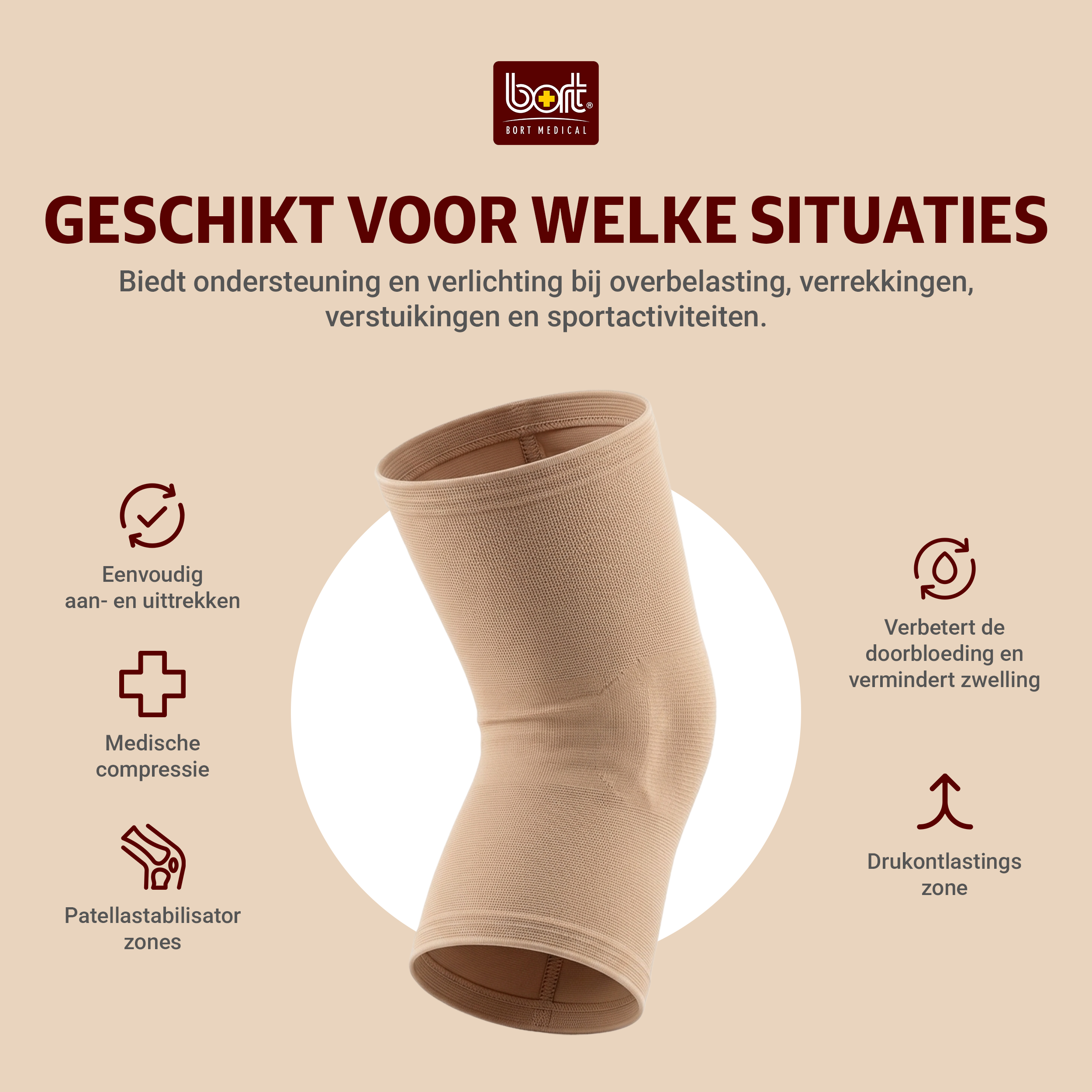 BORT ActiveColor - kniebandage