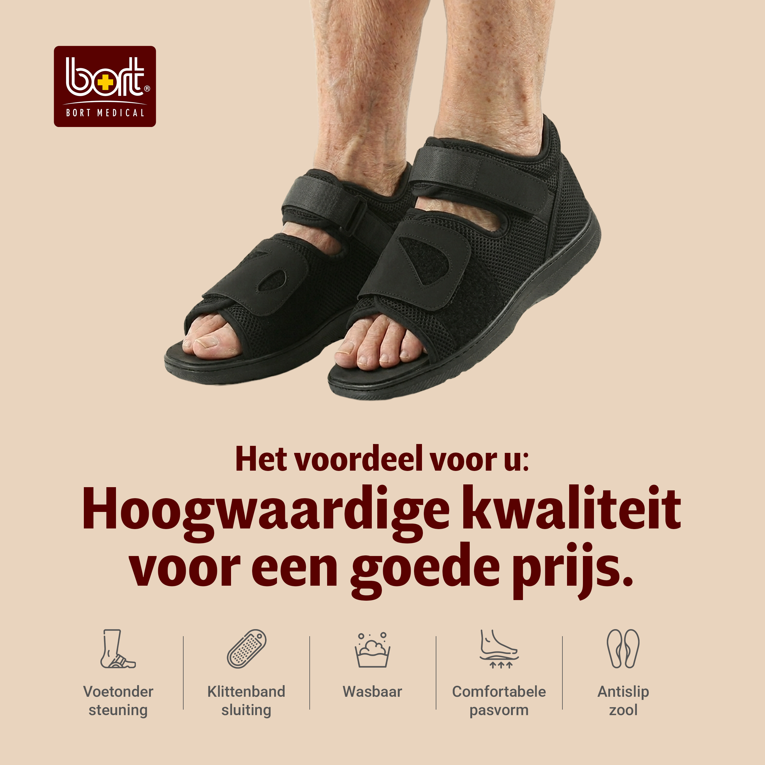 BORT Verbandschoen open-model -STUK