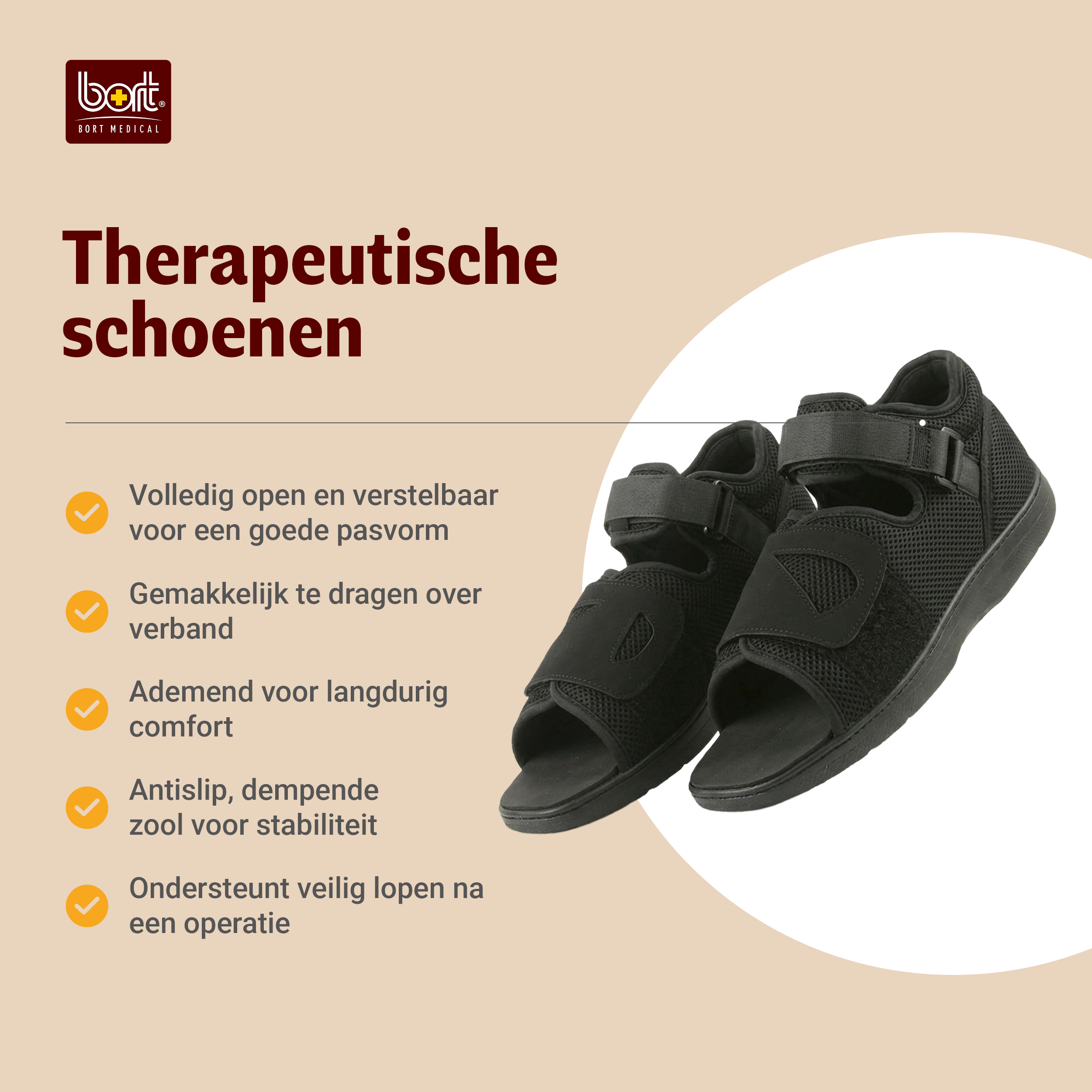BORT Verbandschoen open-model -STUK