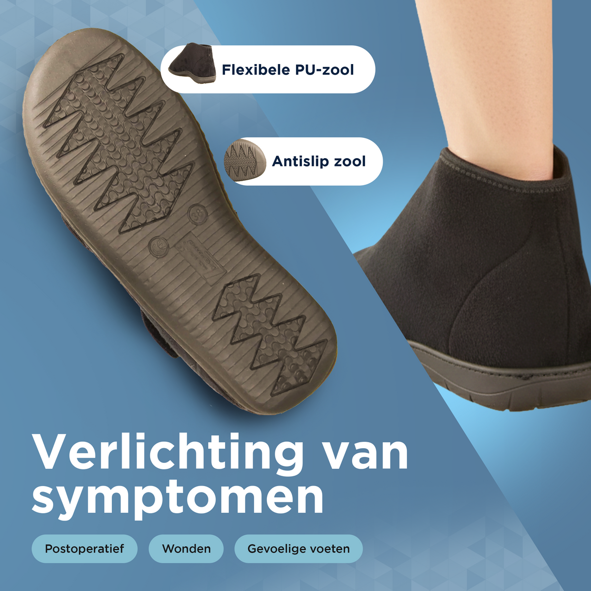 Liromed Emmen verbandschoen hoog met scheerwol — afbeelding 5